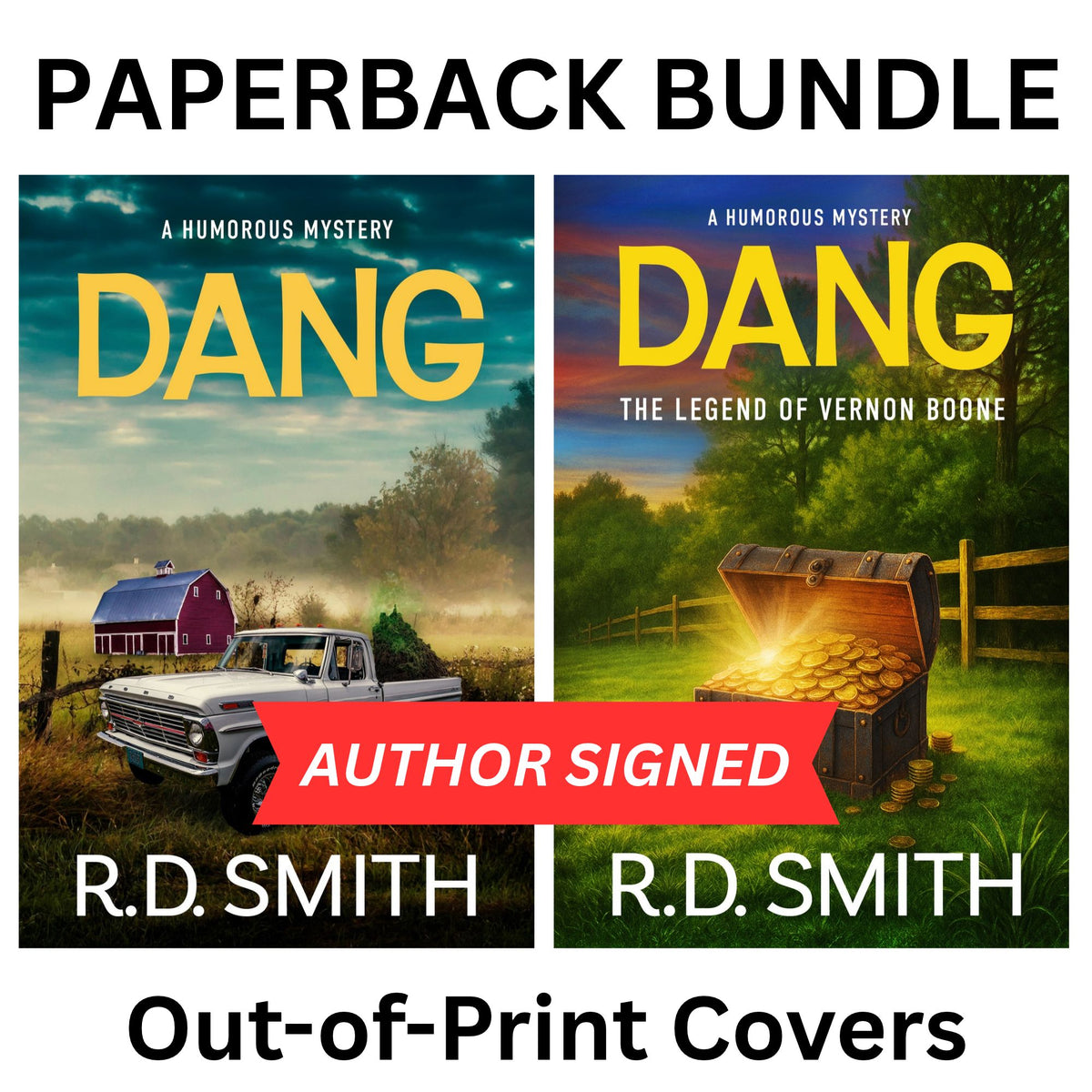 Out-of-Print Covers - Dang Paperback Bundle - AUTHOR SIGNED